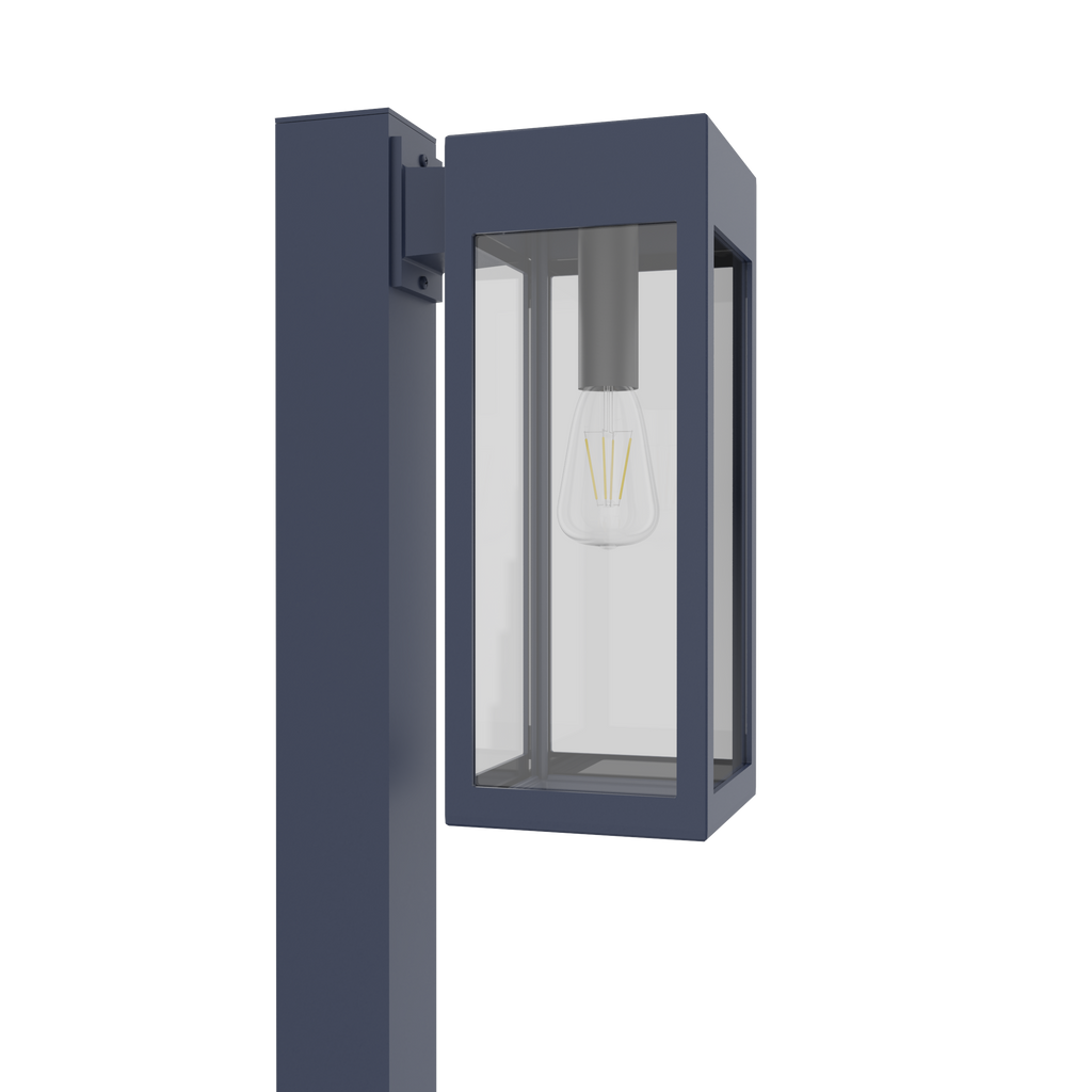 Stockholm • Luminaire pour poteau extérieur montage vers le bas fond ouvert format moyen [21636]