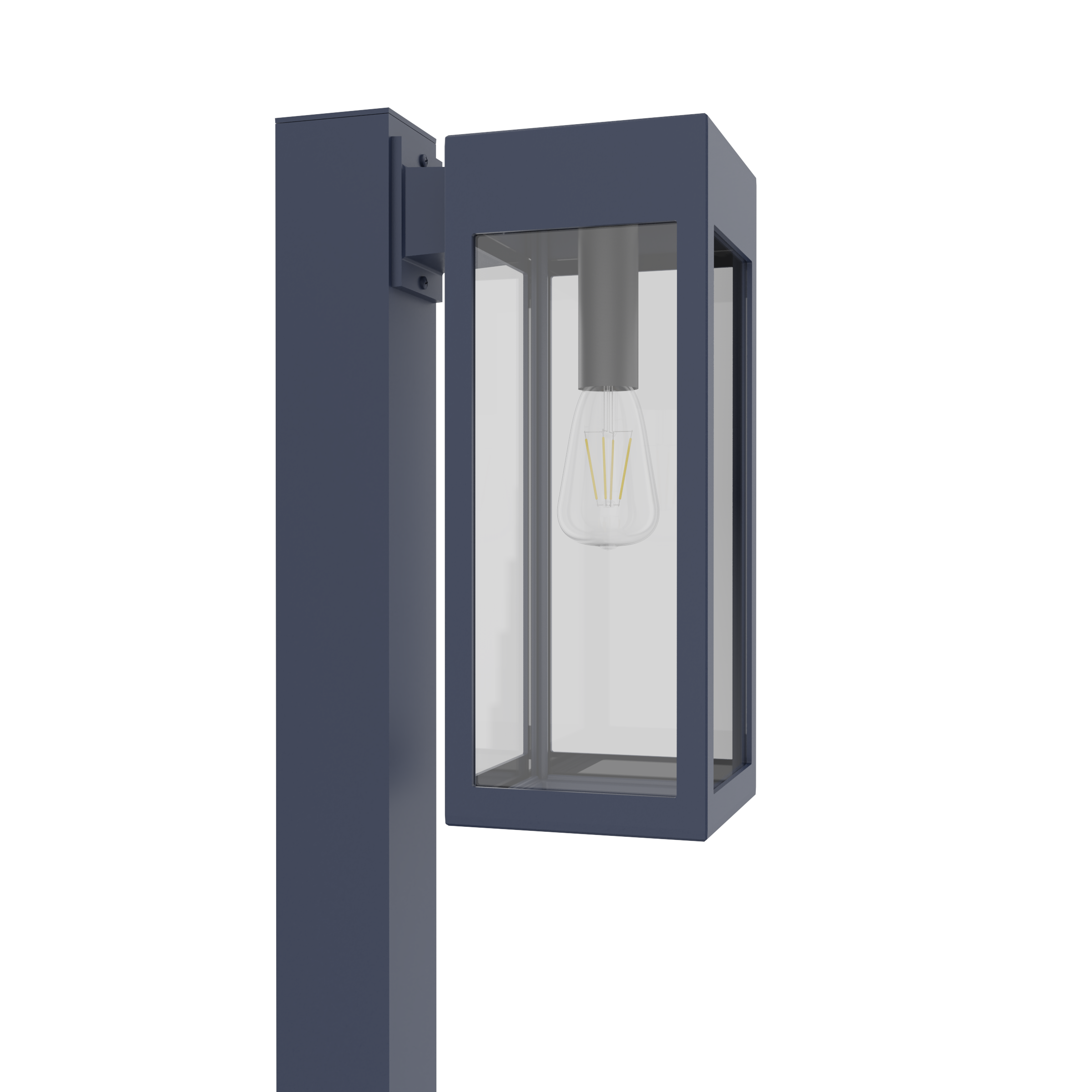 Stockholm • Luminaire pour poteau extérieur montage vers le bas fond ouvert format moyen [21636]
