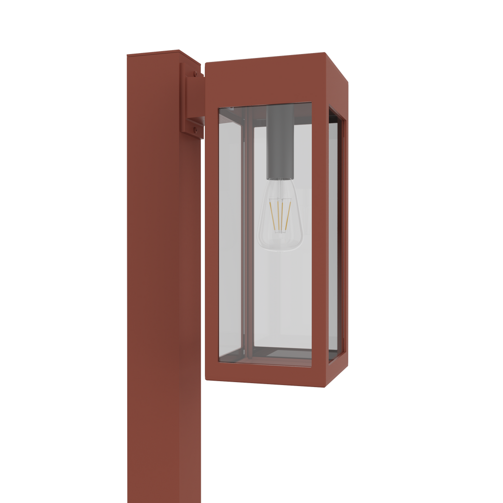 Stockholm • Luminaire pour poteau extérieur montage vers le bas fond ouvert format moyen [21636]