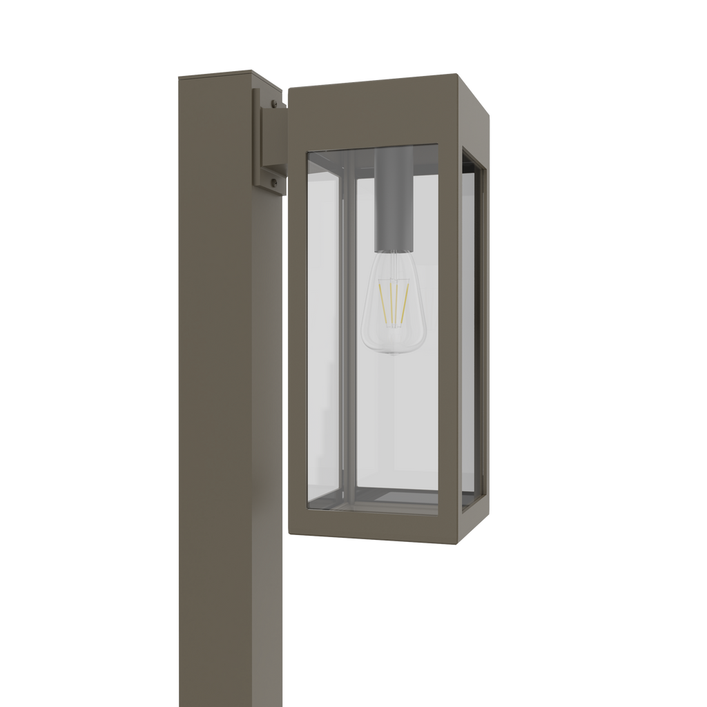 Stockholm • Luminaire pour poteau extérieur montage vers le bas fond ouvert format moyen [21636]