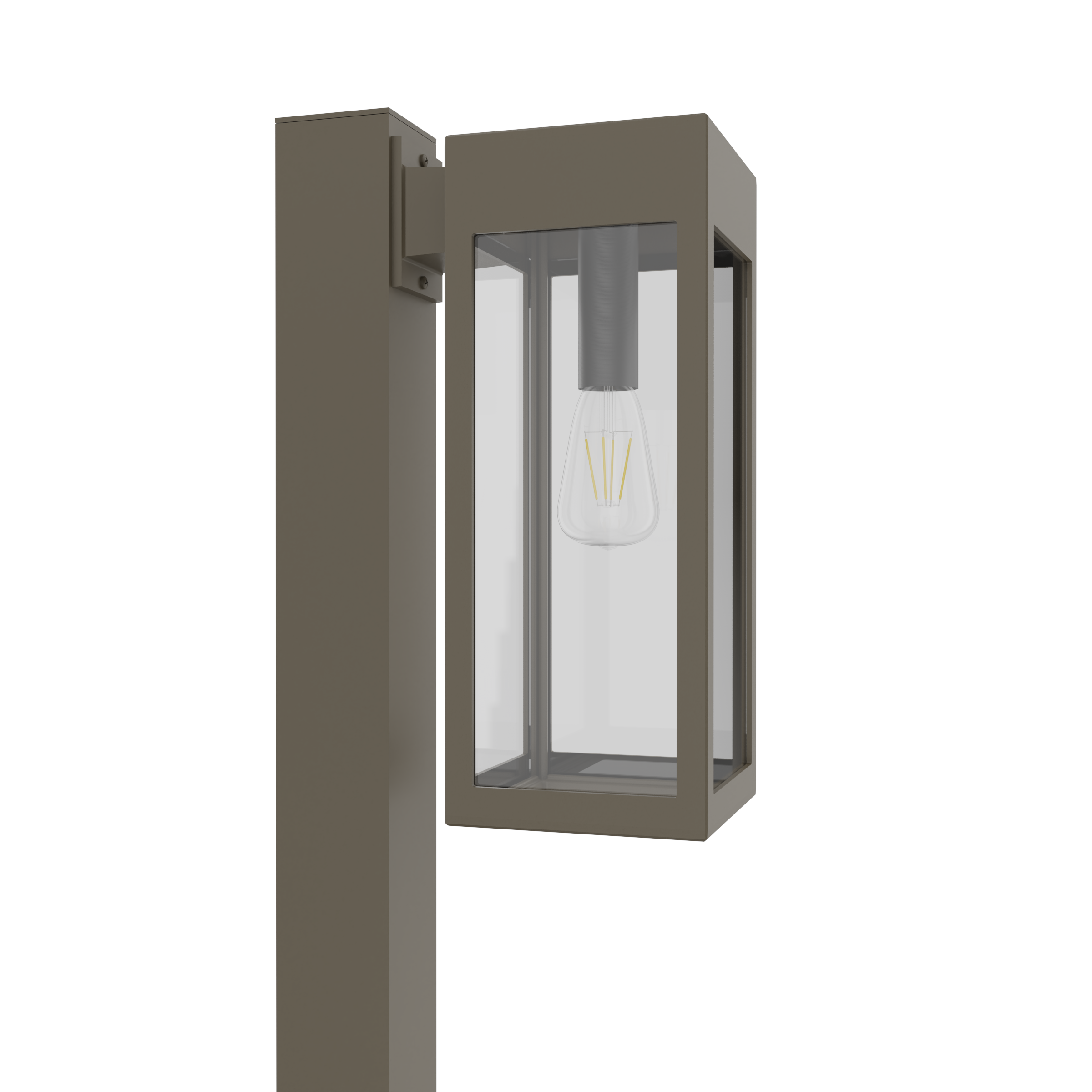 Stockholm • Luminaire pour poteau extérieur montage vers le bas fond ouvert format moyen [21636]