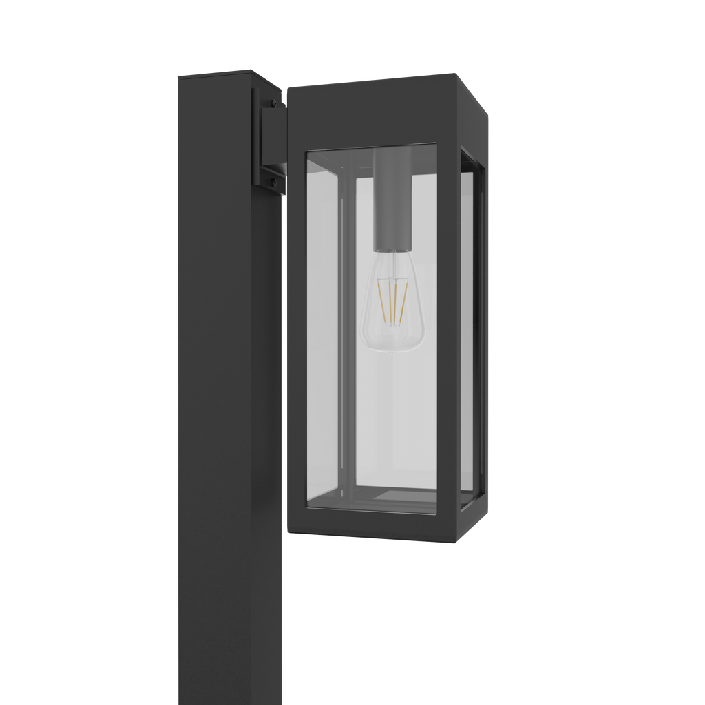 Stockholm • Luminaire pour poteau extérieur montage vers le bas fond ouvert format moyen [21636]