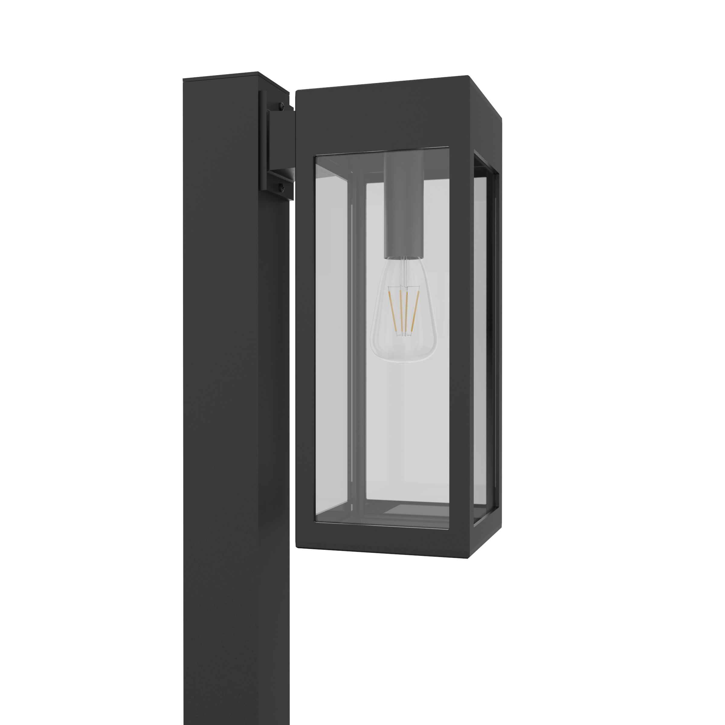 Stockholm • Luminaire pour poteau extérieur montage vers le bas fond ouvert format moyen [21636]