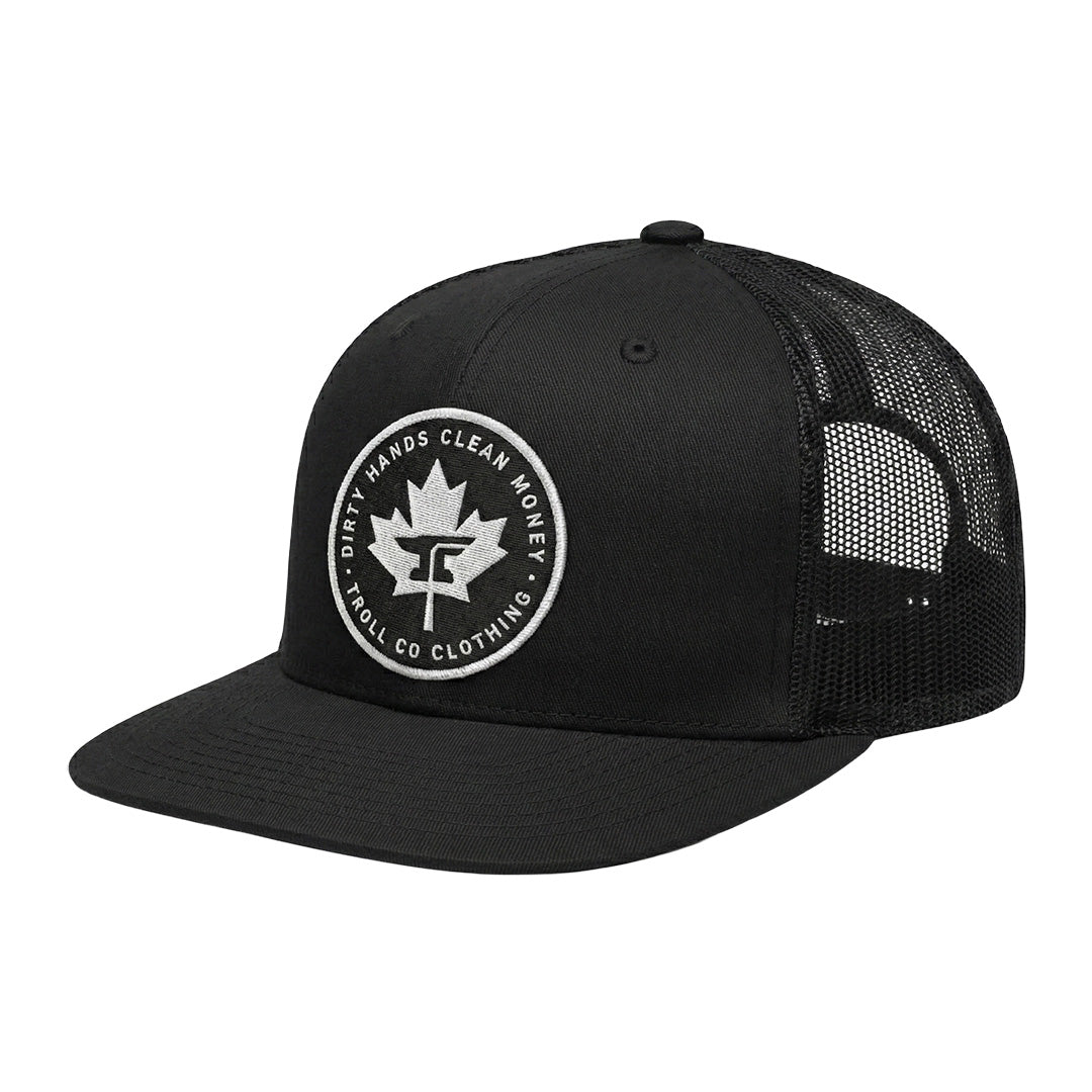 DHCM Anvil Leaf Flat-Brim Trucker Hat