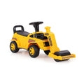 Toddler Ride on Car with Adjustable Roller and Under-Seat Storage-Yellow