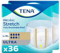 TENA Stretch Ultra Briefs | Large/XL | 2 Bags of 36 | 67803