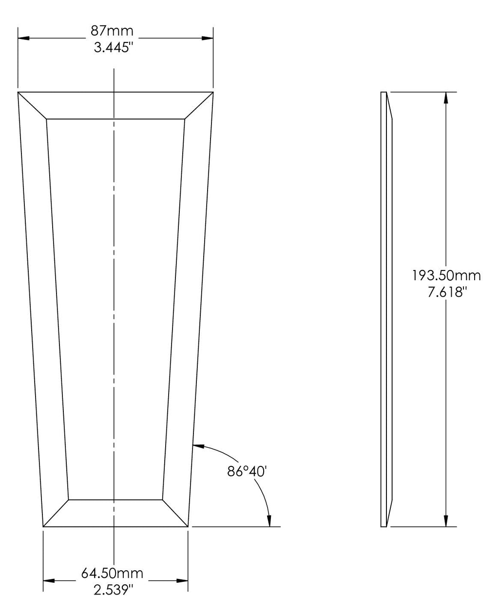 Verre de remplacement pour luminaire extérieur Snoc Grand Vintage II