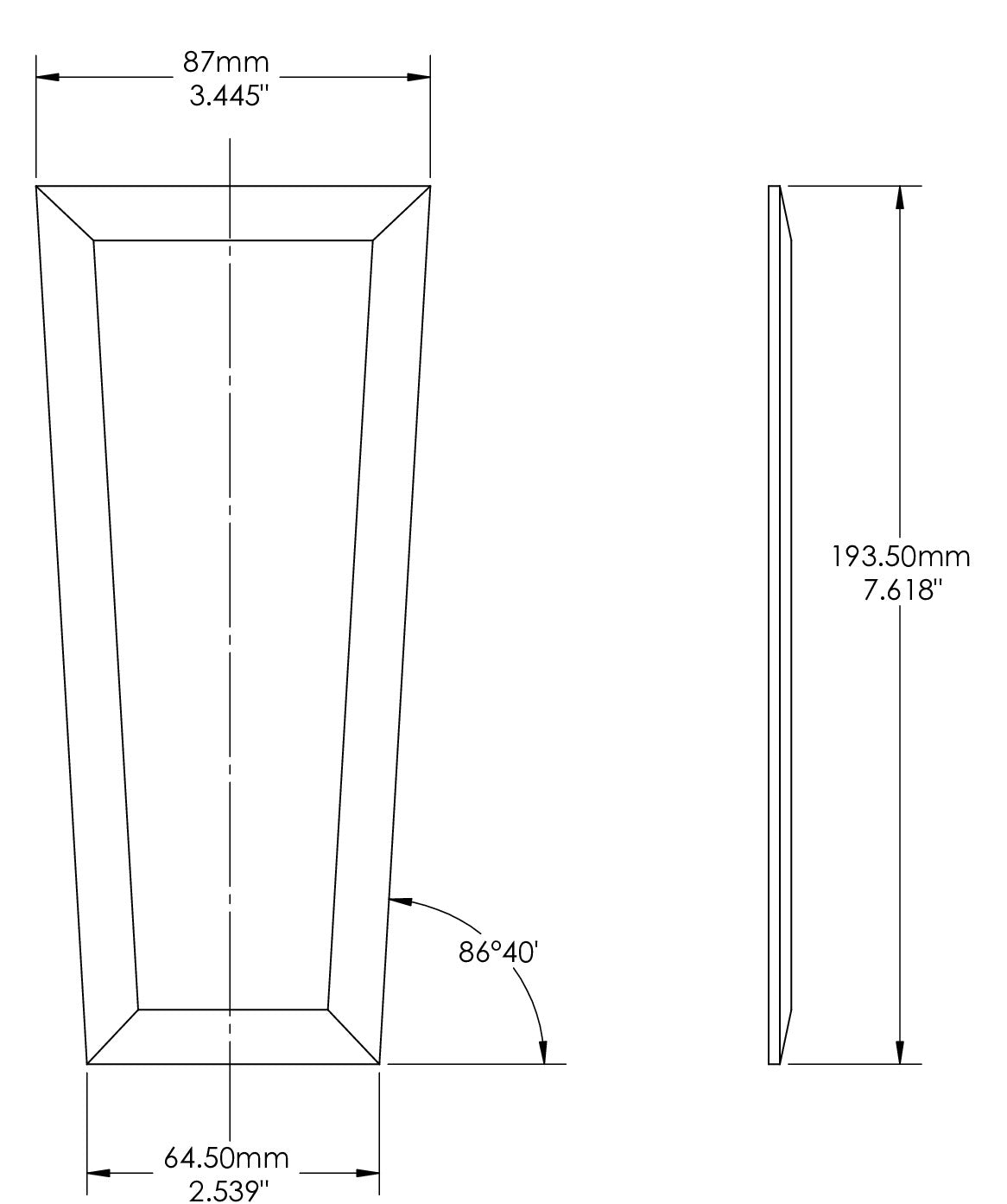 Verre de remplacement pour luminaire extérieur Snoc Grand Vintage II