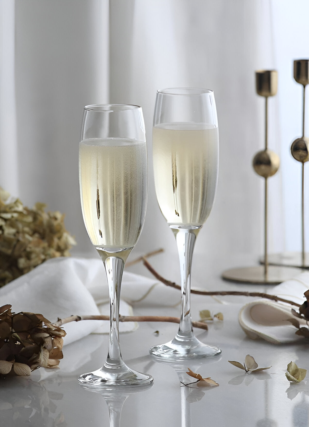 Champagne Glasses 8 Oz - LAV VENUE - Set of 6