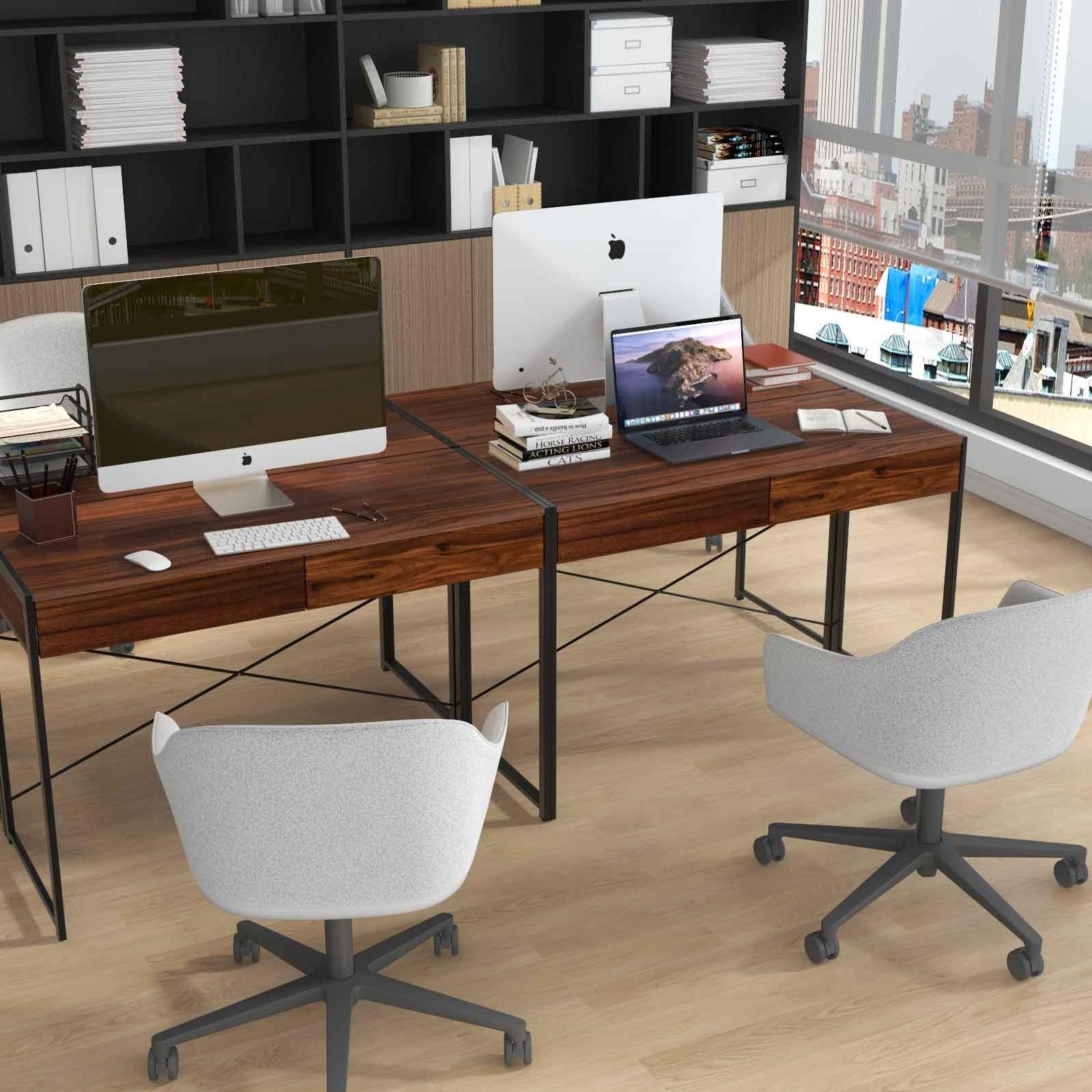 Versatile Home Office Desk and Storage Cabinet Bundle
