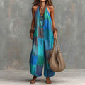 New Style Casual Printed Plaid Jumpsuit Womens Clothing