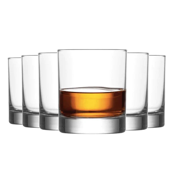 Old Fashioned Whiskey Glasses 11 Oz - LAV ADA - Set of 6