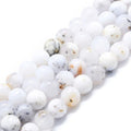 African White Opal Gemstone Bead