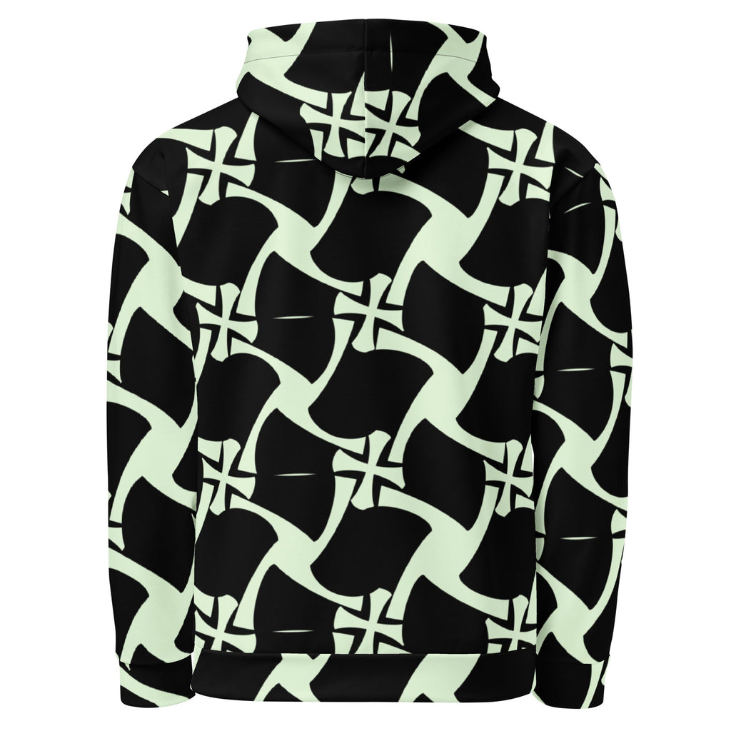 Allover Black Panache Premium Hoodie- Crusader