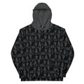 Men's Recycled Premium Black-Gray Hoodie-Allover 3 crusader print