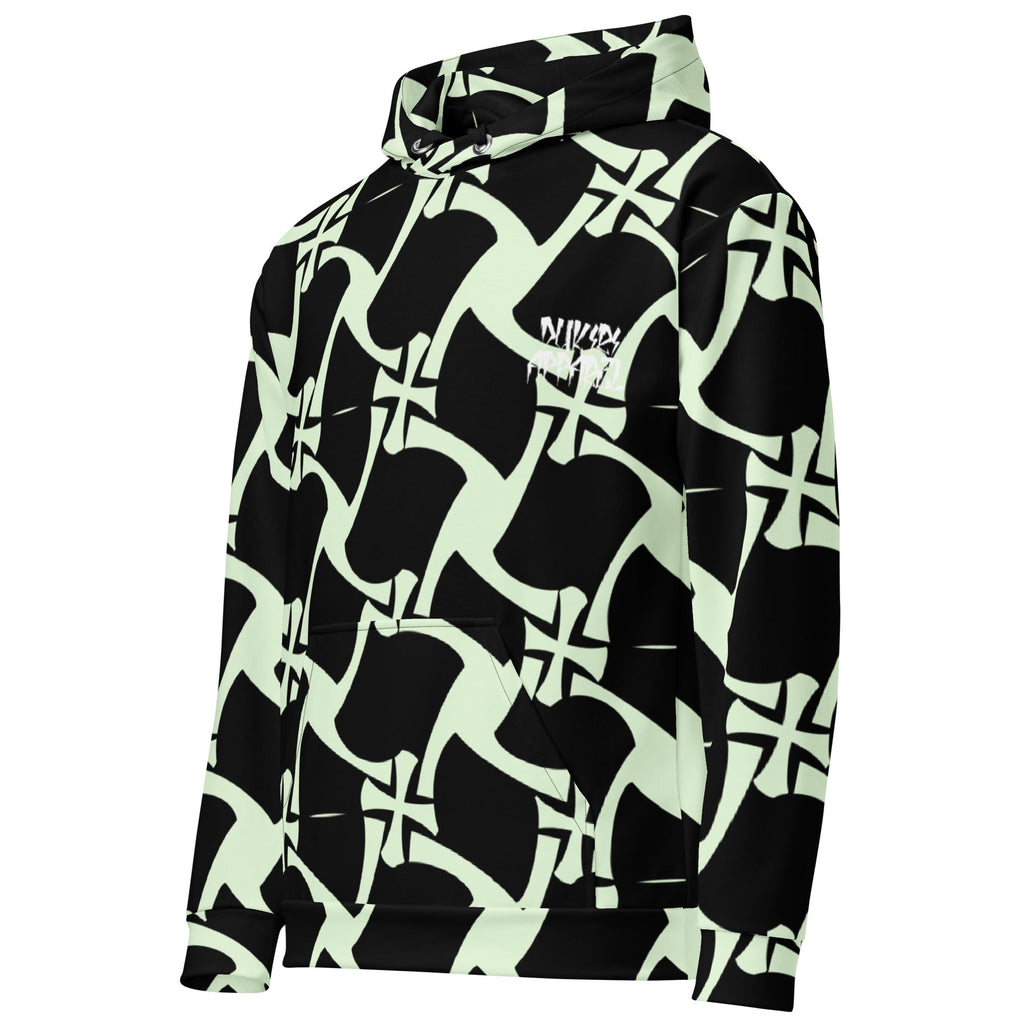 Allover Black Panache Premium Hoodie- Crusader