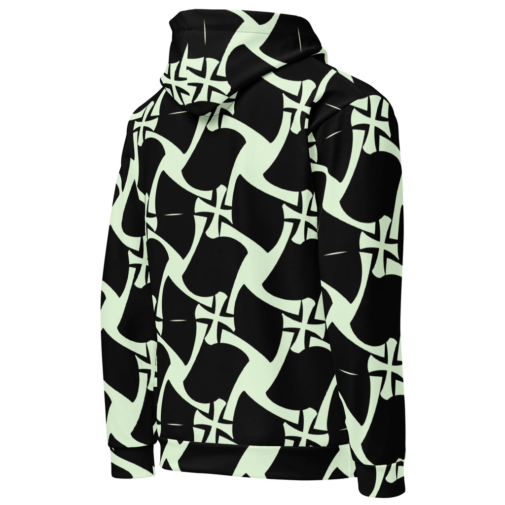 Allover Black Panache Premium Hoodie- Crusader