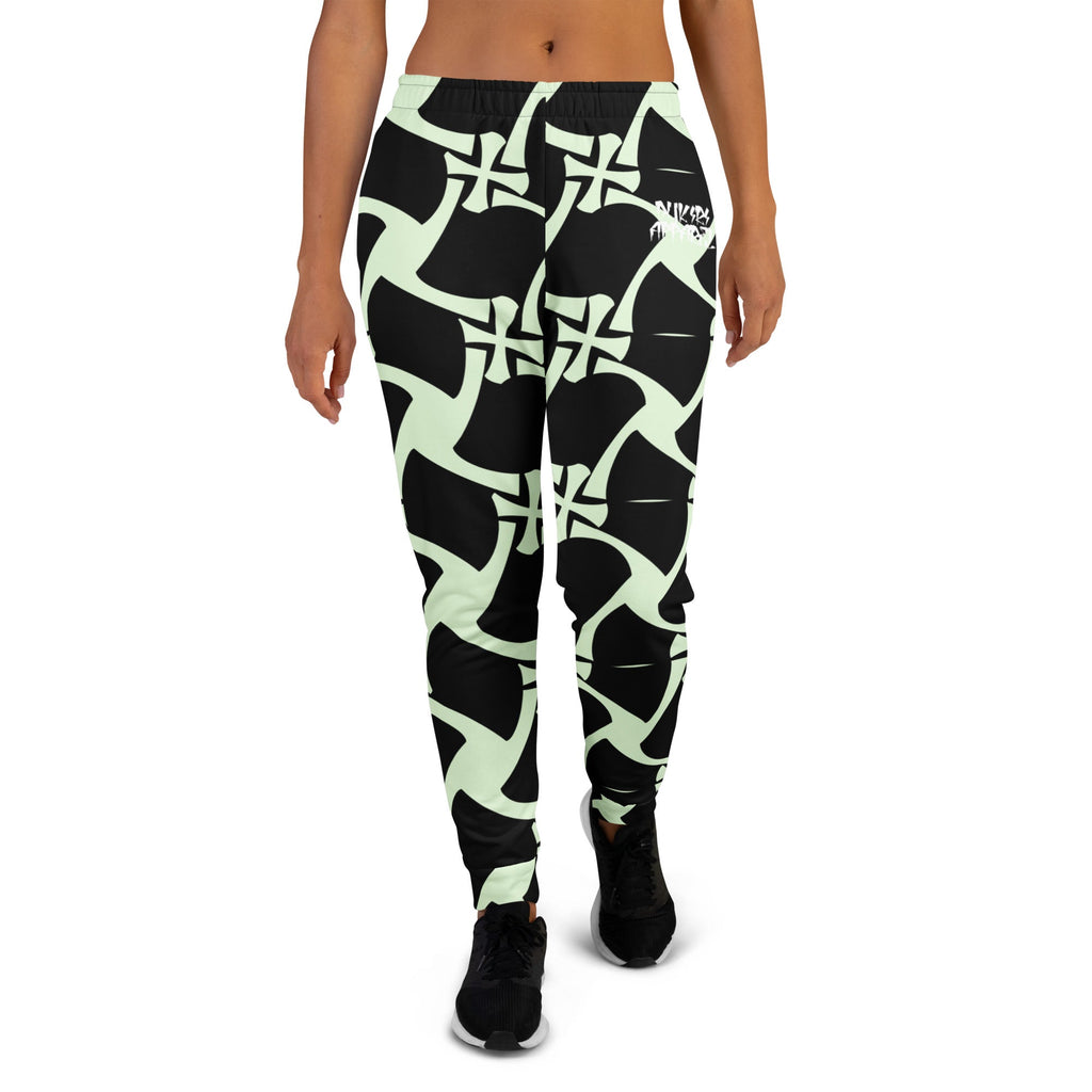 Allover Black Panache Women's Premium Recycled Joggers-Crusader