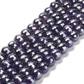 Amethyst Electroplated Faceted Gemstone Beads