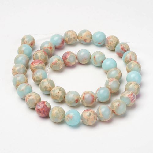 Aqua Terra Jasper Light Gemstone Bead