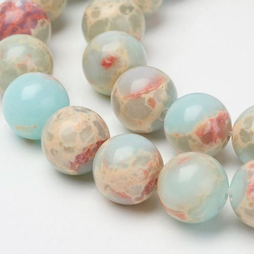 Aqua Terra Jasper Light Gemstone Bead