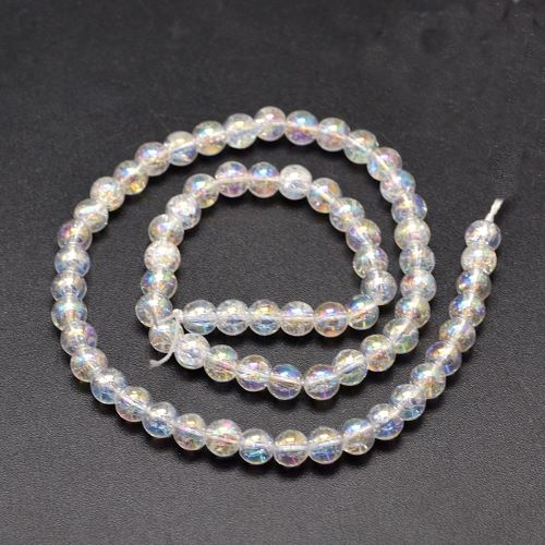 Aura Crackle Quartz Gemstone Bead