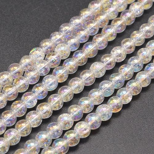 Aura Crackle Quartz Gemstone Bead