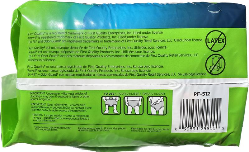 Prevail Per-Fit Daily Underwear Extra Absorbency Medium, 20 Count Adult Diaper