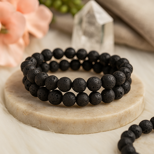 Lava Stone Bead Bracelet