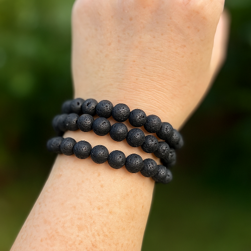 Lava Stone Bead Bracelet