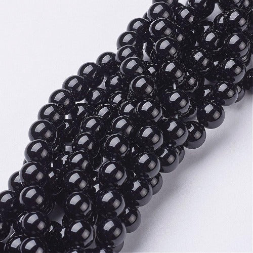 Black Onyx Gemstone Bead