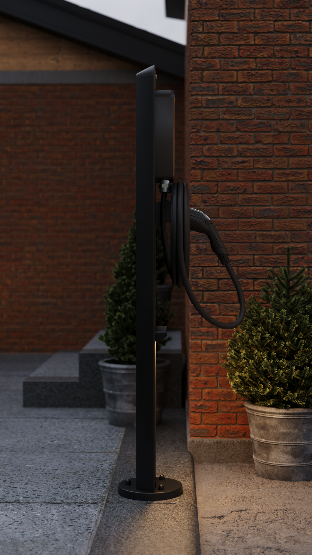Piédestal Universel EVC SNOC • pour borne de recharge résidentielle de véhicule électrique  • P1