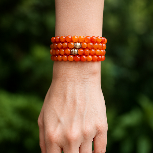 Carnelian Gemstone Bracelet