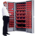 Deep-Door Combination Cabinet, 38" W x 24" D x 72" H, 36 Shelves
