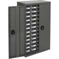 KPC-400 Parts Cabinet, Galvanized Steel, 48 Drawers, 22-3/5" x 10-4/5" x 36-9/10", Grey