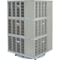 Heavy-Duty Industrial Carousel Drawer Cabinet, Steel, 240 Drawers, 27" W x 27" D x 48" H, Grey