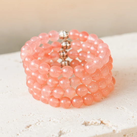 Cherry Quartz Gemstone Bracelet