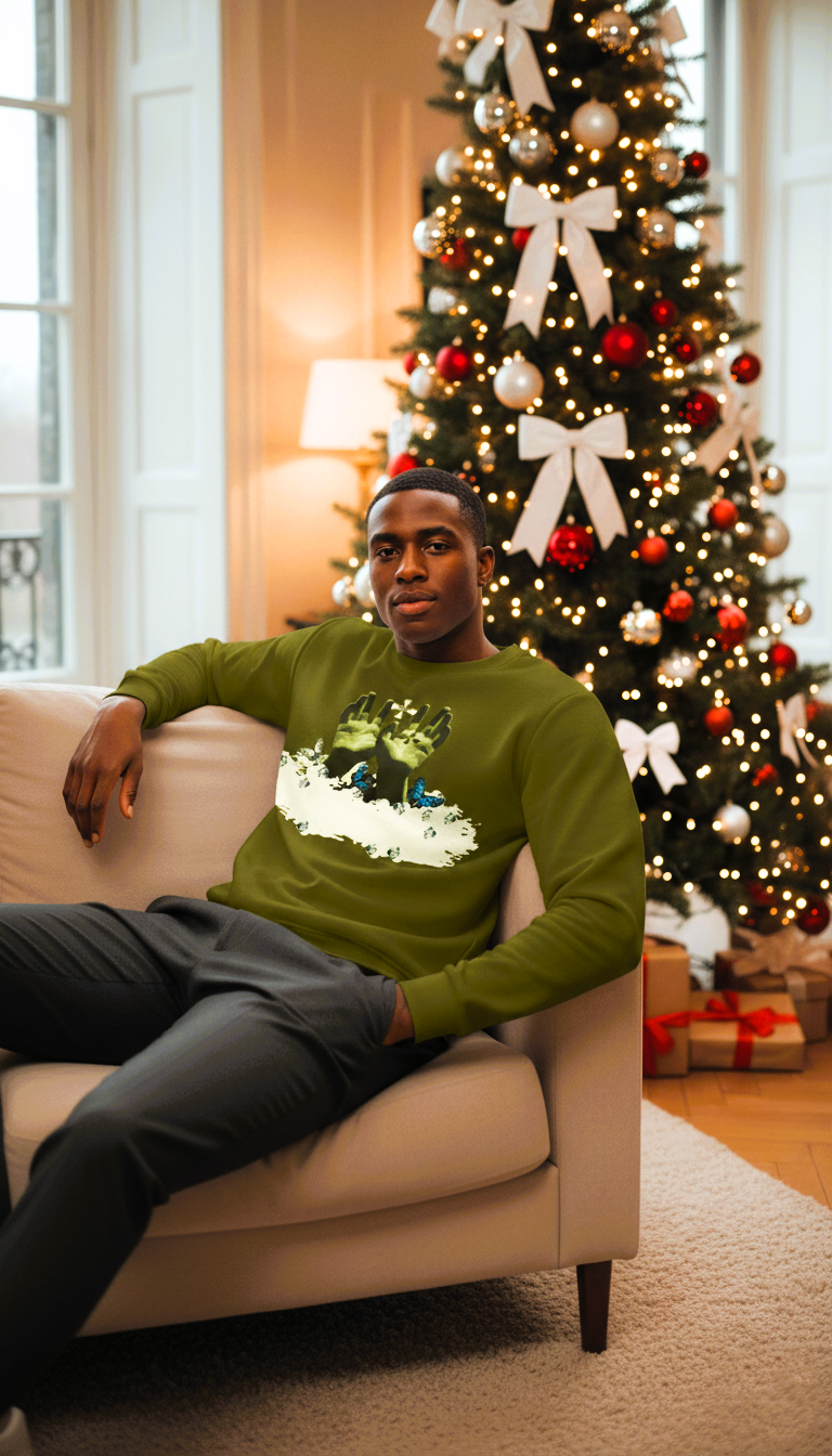 Allover Men's Karaka Green Sweatshirt-Conquerors