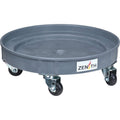 Leak Containment Drum Dolly, 24.25" dia. X 7.625" H, 1.5 US Gal. Spill Cap.