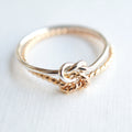Double Knot Ring Mixed Metal