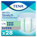 TENA Stretch Super Briefs, Incontinence, Disposable, Heavy Absorbency, Large/ XL, 28 Count, 28 Packs, 28 Total