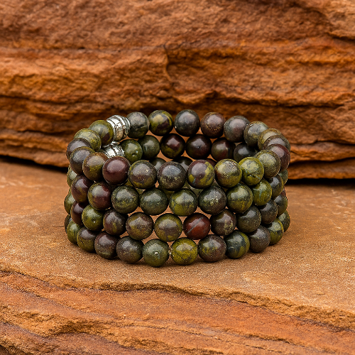 Dragons Blood Jasper Gemstone Bracelet