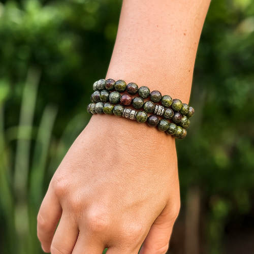 Dragons Blood Jasper Gemstone Bracelet