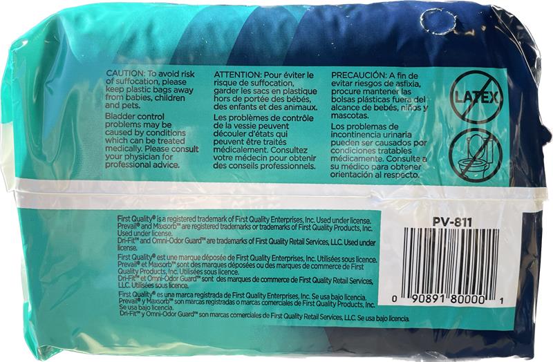 Prevail for Men Daily Male Guards – One Size, Maximum Absorbency | Pack of 14 or Case of 126 (9 x 14 Packs)
