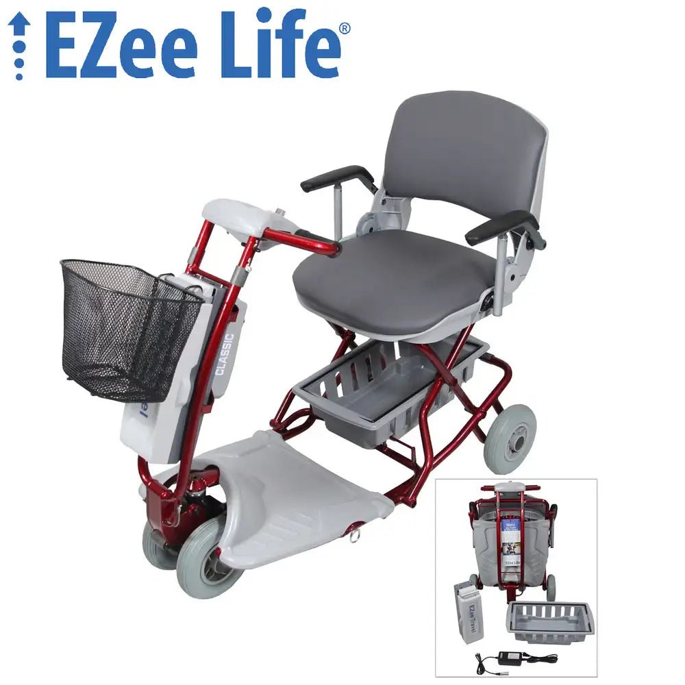 EZee Life Classic Portable Mobility Scooter CH4028 | Dual Front Wheel Foldable Scooter Canada