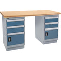 Pre-Designed Workbench, 60" W x 36" D x 34" H, 2500 lbs. Capacity