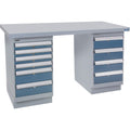 Pre-Designed Workbench, 60" W x 30" D x 34" H, 2500 lbs. Capacity