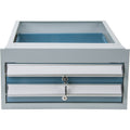 Double-Drawer Workbench, Steel, 18" W x 21" D x 9" H