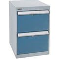 Two-Drawer Pedestal Workbench, 18" W x 21" D x 28" H