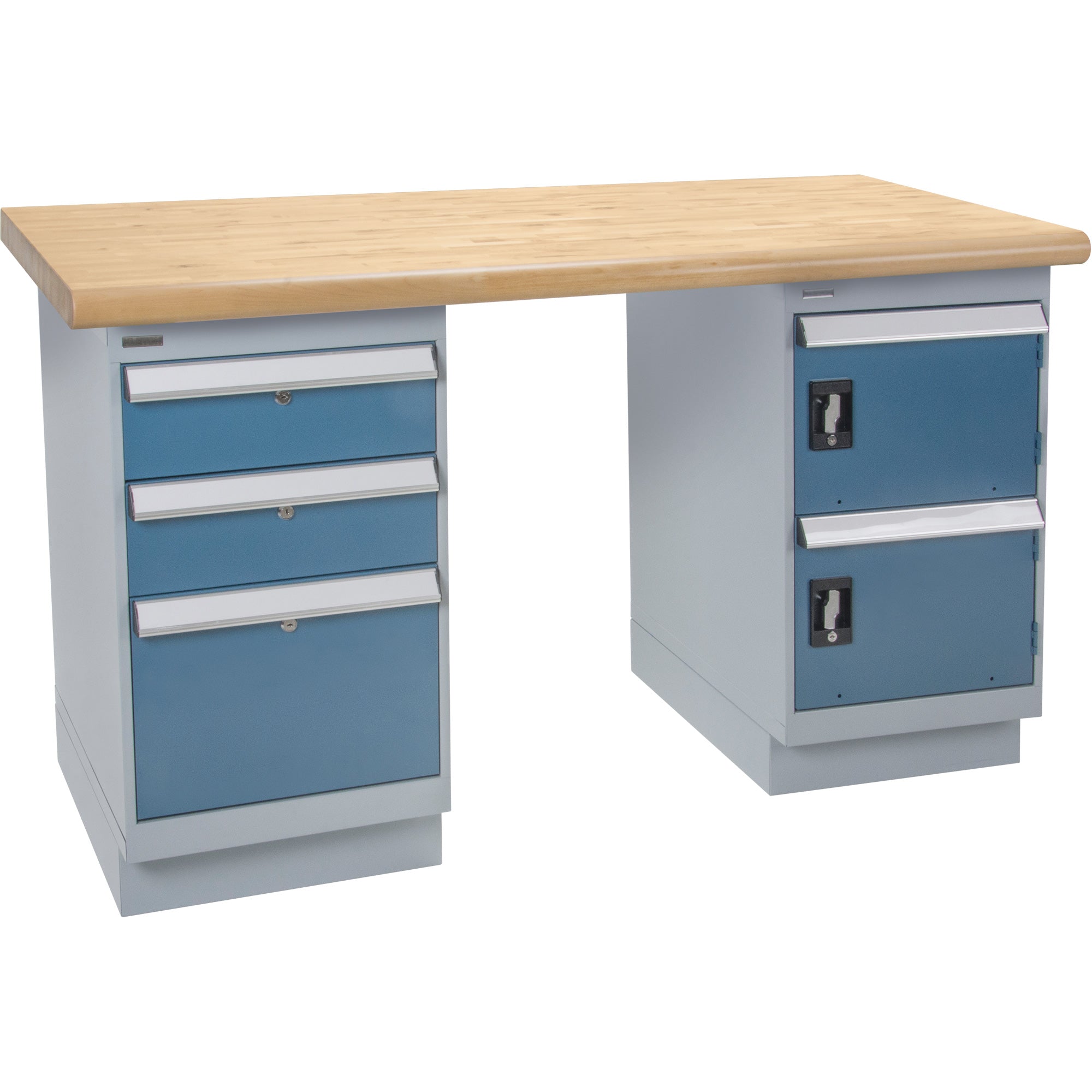Heavy-Duty Workbench, Door & Drawers, 1500 lbs. Cap., 60" W x 30" D, 34" H